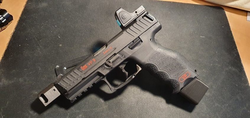 airsoft vp9 pistole compans by dock rolle hobby diy sport draußen thingiverse airsoftzubehör airsoftbefestigung hkvp9 3d print model - Mito3D