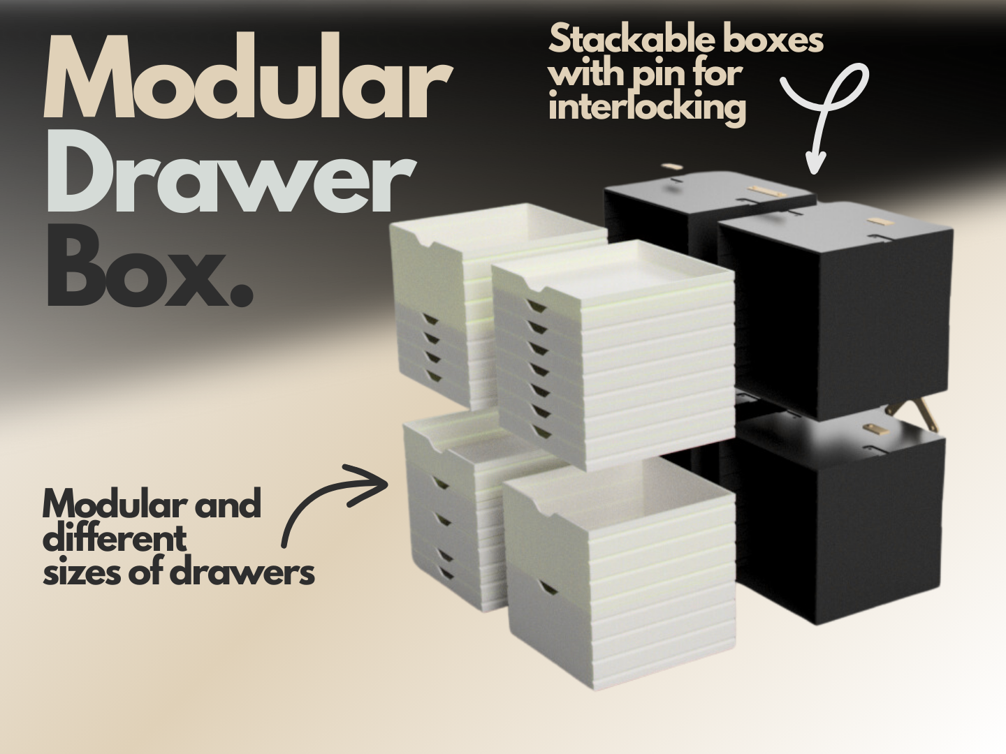 modulare cassetto scatola by gabb 99 domestico ufficio cassetti x grande scegliere minimo conservazione negozio hotend attrezzo utensili hotendbox cassetta degli attrezzi organizzatore pulito assemblaggio 3D print model - Mito3D