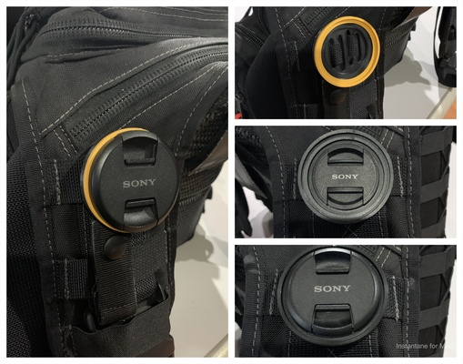 caméra lentille casquette titulaire soutien tripler menace by k2 kevin outils gadgets sangle protège objectif molle porte 3d print model - Mito3D