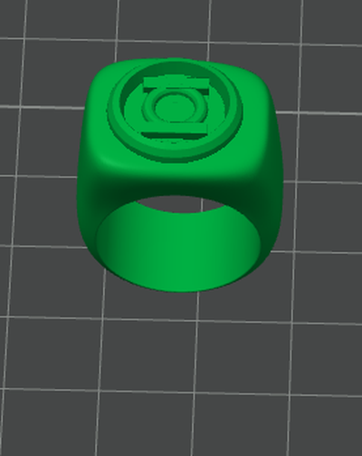 verde linterna anillo by malthe rider accesorios cosplays réplica arma dc historietas verde 3d print model - Mito3D