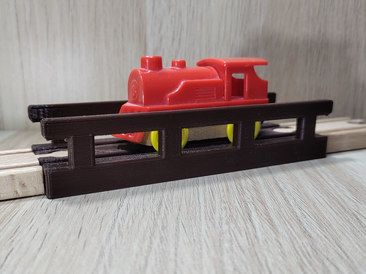 treno brani ringhiere brio compatibile by gekon3d giocattoli giochi traccia parte briocompatibile ikea ikeatrain ikeatraintrack briotraintrack lillabo eccetera tesco asda sainsbury legna tracce legno binari rotaia sistema ferroviario ponte 3d print model - Mito3D