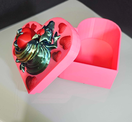 love dragon heart box by 3dvibes1 fashion jewelry dragons jewelery hearts valantines 3d print model - Mito3D