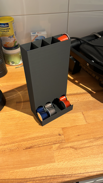 nespresso cápsula dispensador by patte santos casa modelos café portacápsulas porta kaffee corte pelo cocina 3d print model - Mito3D