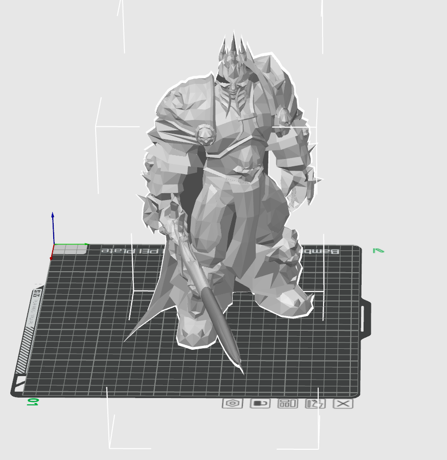 lich king world of warcraft poly by thispatrik3d tools gadgets lowpoly figure model horde alliance worldofwarcraft wotlk lichking 3D print model - Mito3D