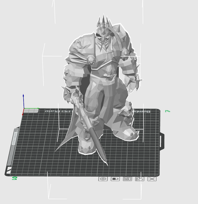 lich king world of warcraft poly by thispatrik3d tools gadgets lowpoly figure model horde alliance worldofwarcraft wotlk lichking 3d print model - Mito3D