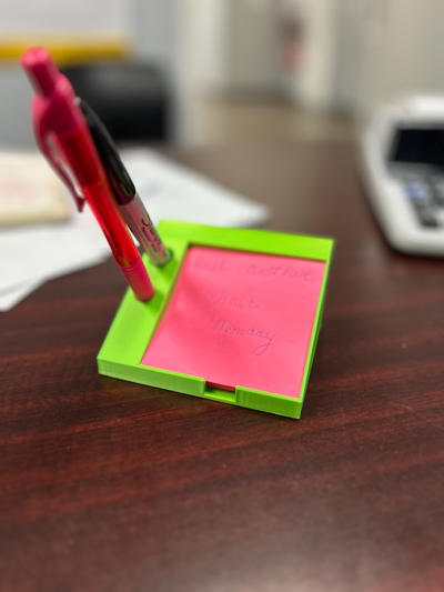 post it pen marker holder by richprints3djax household office note sharpie 3d print model - Mito3D