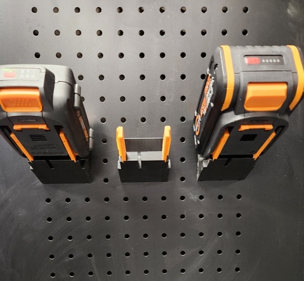 worx pil kulp destek 1 inç pegboard yeniden karıştırılmış by mooshue araçlar organizatörler mount araçları batarya tutucu 1inch 1in askısı worxbattery wxpowershare 1inpegboard 3d print model - Mito3D