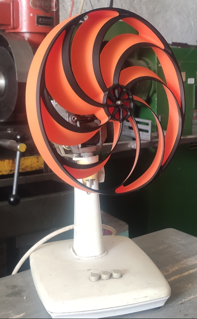 ventilador espada reemplazo by pasante permanente pasatiempo bricolaje diy reparar aire turbina enfriamiento verano fresco sommer aires 3d print model - Mito3D