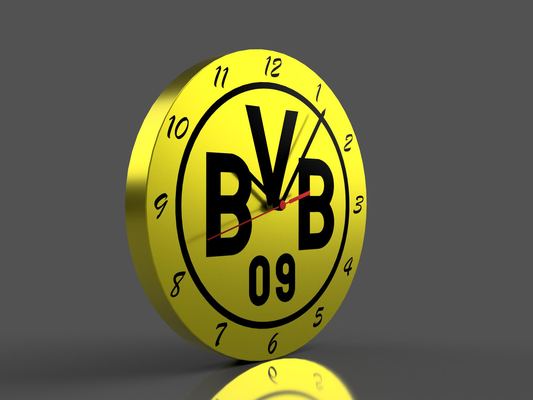 exemple logo l'horloge by scaphandre autonome ménage décor 09 dortmund football temps football 39 horloge 3d print model - Mito3D