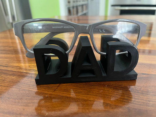 komisch papa brille halter unterstützung by zreeper2008 mode stand geschenk väter vater 3d print model - Mito3D