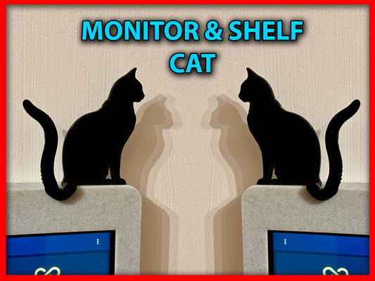 monitor cat by wing-art art sculptures silhouette wall silhouetteart silhouetteportrait silhoeutte 2024 cats wallart wallart2d wallart3d silhouettecameo desk office accessories accessory amusement 2d art3d art3design 3d print model - Mito3D