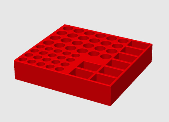 small battery tray remixed by jwstagetech hobby & diy electronics holder piles 3d print model - Mito3D