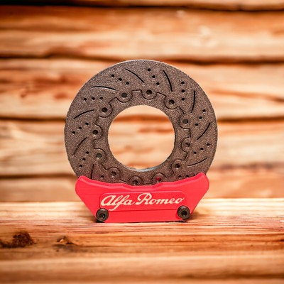 alfa romeo - brake coaster set customizable remixed by theprob tools gadgets alfaromeo 3d print model - Mito3D