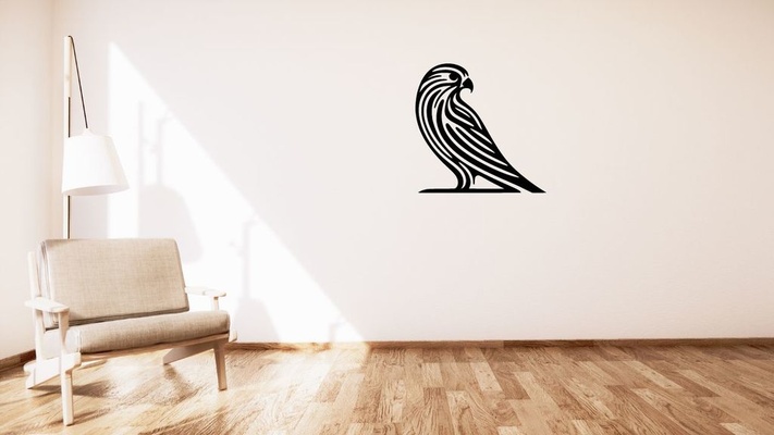 kestrel po tolka wall decoration by kutnohormac art 2d 2dart 2dwallart 3dart bedroom bird decor home homedecor livingroom minimalist minimalistic wallart wallmount 3d print model - Mito3D