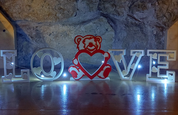 amore orsacchiotto orso cuore alfabeto lettere cuori san valentino by slavo domestico arredamento giorno 3d print model - Mito3D