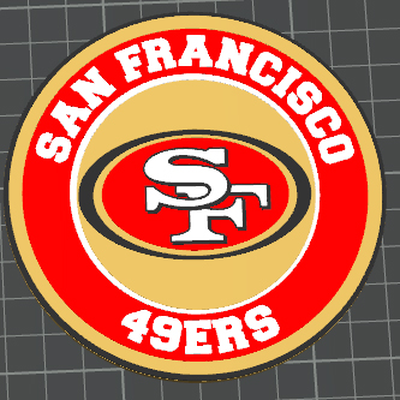 san francisco 49ers montanha russa by fofoca passatempo faça esporte ar livre futebol nfl 3d print model - Mito3D