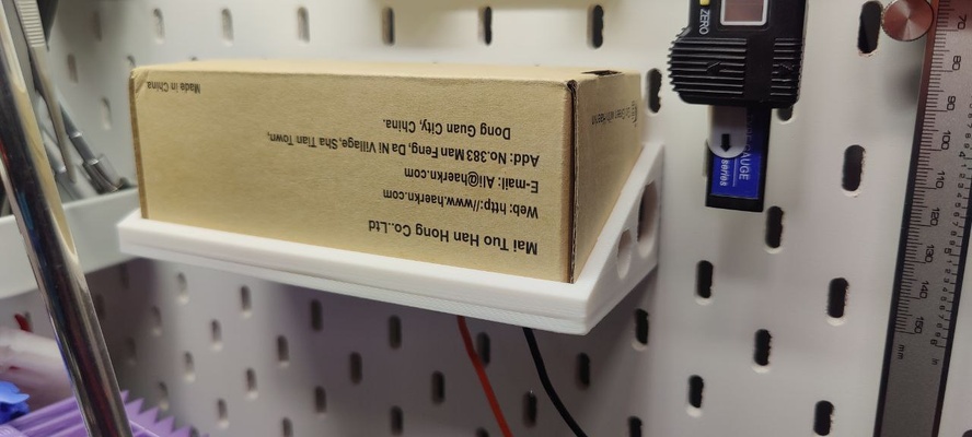 draht box halter unterstützung 160x62mm ikea skadis or ähnlich by kjturok werkzeuge veranstalter kabel wirholder wandgemälde kabelhalterung 3d print model - Mito3D