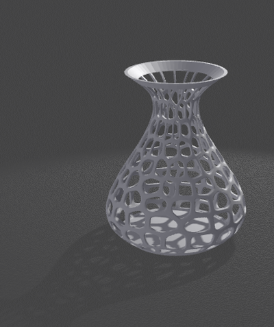 voronoi vase by generative 3d model my pencil holder pen flower pot 3d print model - Mito3D