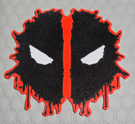 deadpool mask by dmurr5050 art 2d wall 3d print model - Mito3D