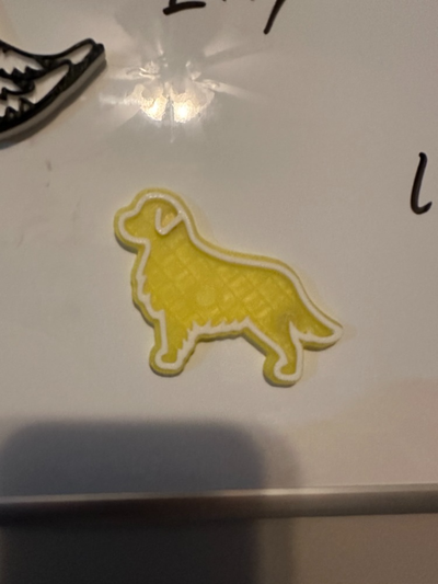 golden retriever magnet by goldiesvinyl haushalt dekor hund hündchen welpe 3d print model - Mito3D