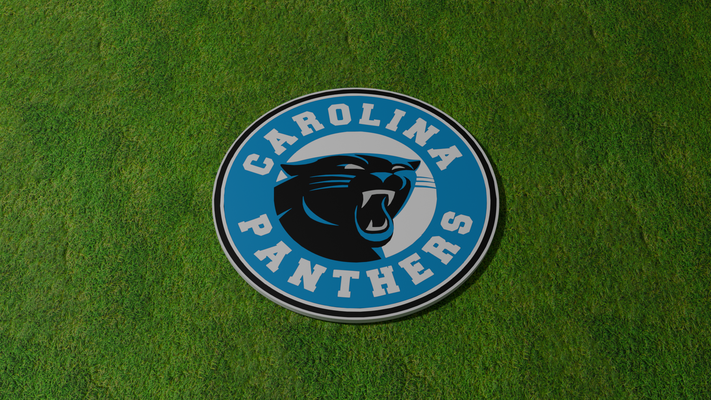 carolina panther untersetzer by miker73 haushalt dekor nfl fußball 3d print model - Mito3D