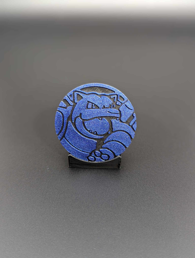 blastoise pokemon moneda by joeythatoneguy juguetes juegos caracteres 3d print model - Mito3D