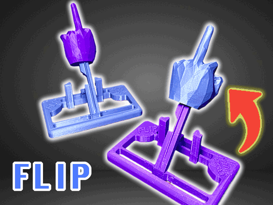 mitte finger flipper katapult by sieger spielzeuge spiele flip vogel hand scherz streich komisch spaß 3d print model - Mito3D