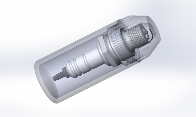 chispa chispear enchufe cubierta carcasa funda cubrir zapalovac sv ky remezclado by depende pasatiempo bricolaje diy vehiculos motor moto motocicleta campeón bujía denso autolita 3d print model - Mito3D