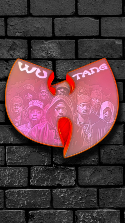 wu tang klan taş ocağı kutu by 3ddruckbydennis sanat işaretler logolar lito led ışık eski okul hiphop light lampe leuchte lamba 3d print model - Mito3D