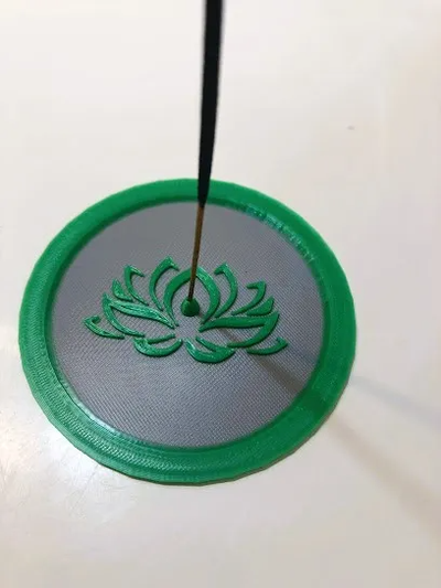 lotus flower incense stick holder shared by smartiks tools gadgets decoration decorative multicolor 3d print model - Mito3D