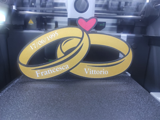 anelli matrimonio personalizable by guzzoenrico casa festividades anillos san valentino santo enamorado valentin día festivo 39 fiesta amor amore aniversario 3d print model - Mito3D