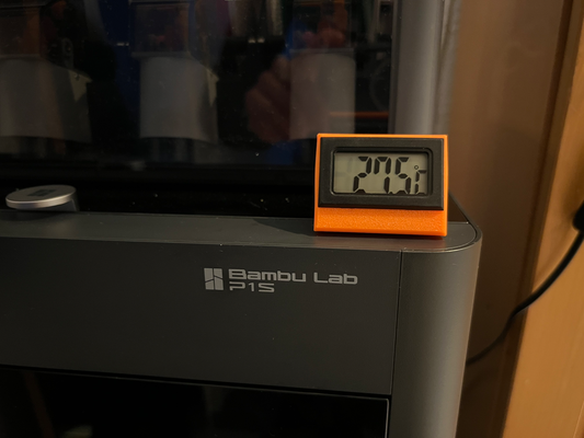 thermometer halter unterstützung stand bambu p1s by abonnieren 3d drucker zubehör p1saccessoires thermometerhalter zubehörteil 3d print model - Mito3D