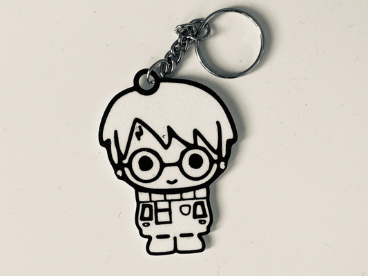 harry potter - keychain 2 colors by jakubhroch art signs & logos 3d print model - Mito3D