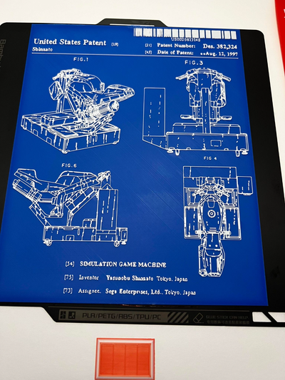 sega arcade brevet art by jaws3050 2d vidéo jeu 3d print model - Mito3D