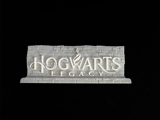 hogwarts legacy logo stand harry potter by hpinvent toys & games castle hogwart harrypotter logostand hogwartslegacy game display 3d print model - Mito3D