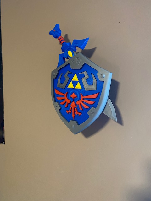 zelda usta kılıç kalkan duvar binmek yeniden karıştırılmış by gece dikeni sahne cosplays kopya silah 3d 3D print model - Mito3D