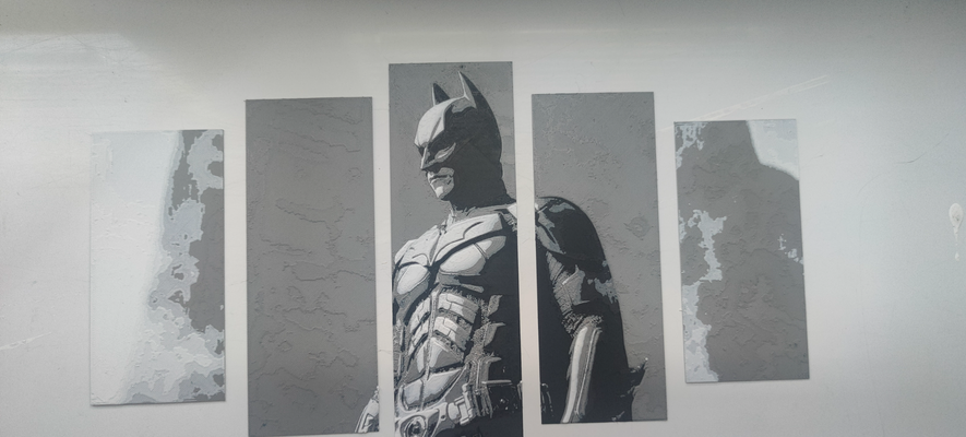 wall art batman hueforge by hrbecek models dark knight 3d print model - Mito3D