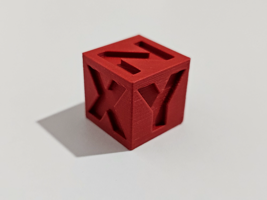 calibração cubo xyz by hectorri 3d impressora teste modelos 3d print model - Mito3D