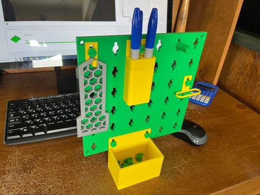 schnell twist steckbrett system by foreleft3d werkzeuge veranstalter peg tafel zubehör 3d print model - Mito3D