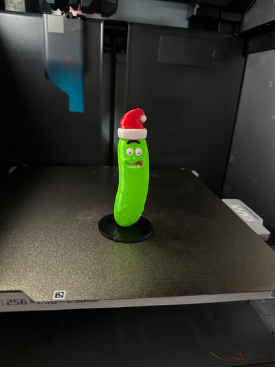 christmas pickle rick remixed by kobi 3d toys & games characters morty man solenya solen'ya 3d print model - Mito3D