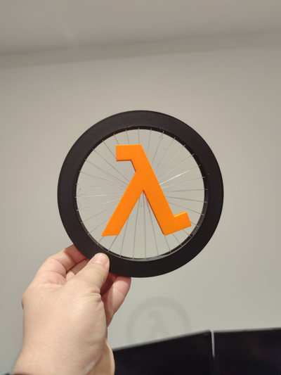 half life logo dizi by libi 39 nin sanat modeller hayat pcgaming oyun 3d print model - Mito3D