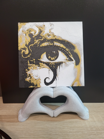 art yeux by aobens génératif 3d modèle forge chapeaux lithophane œil kunst multi couleur 3d print model - Mito3D