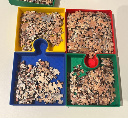 puzzle caja organizador piezas by lopa3d utensili gadget organizzare 3d print model - Mito3D