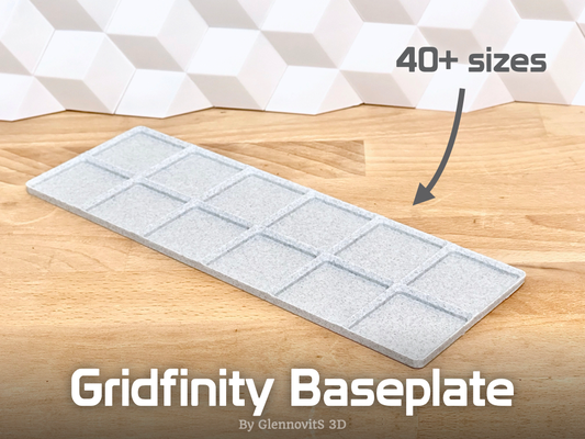 gridfinity plato base lite or sólido filamento by glennovits 3d herramientas organizadores cuadrícula organizar organizador almacenamiento sistema compartimiento caja fácil práctico colección fabricante herramienta escritorio cajón organizando organizador cajones piezas repuesto pequeña medio grande 3d print model - Mito3D