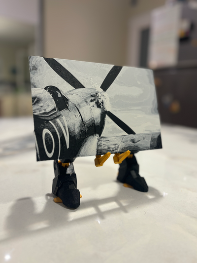 hueforge spitfire by cj 3dprint art models plane avion ww2 print in place wall warbird 3d print model - Mito3D