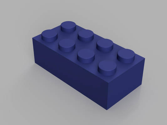 ladrillo 2x4 v3 by gimmy3d juguetes juegos lego legobrick2x2 juguete 3d print model - Mito3D