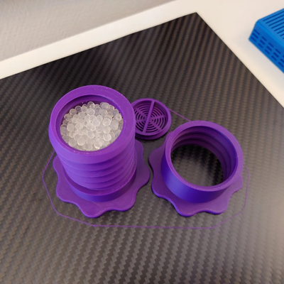 adjustable spool holder silica gel weight by humebeam shared bnull49 3d printer accessories 3d print model - Mito3D