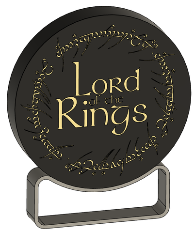 lord of rings lightbox by customcreations household decor lotr od lamp light box 3d print model - Mito3D