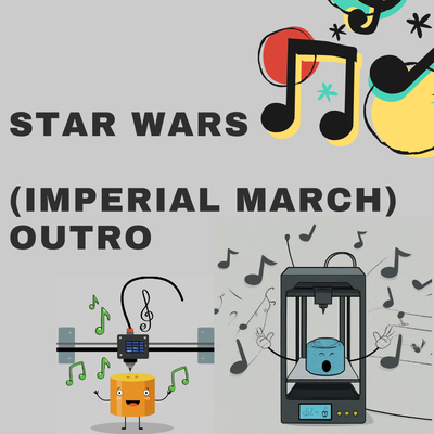 a1 start sound outro star wars - imperial march mini printer noise by thundercat 3d accessories gcode music tone audio up 3d print model - Mito3D