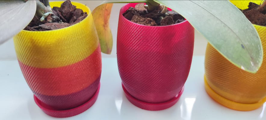 orquídea plantador remezclado by greg casa modelos 3d print model - Mito3D